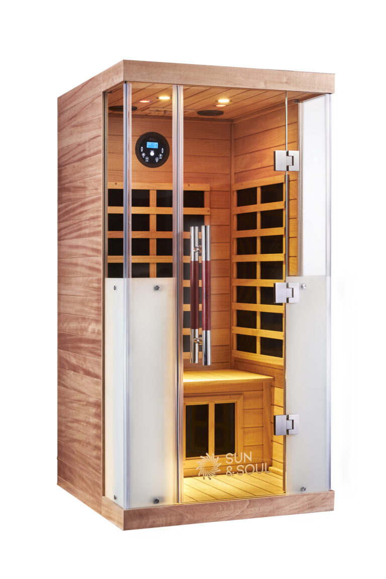 An infrared sauna